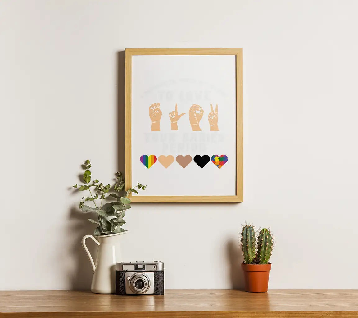 LGBTQ+ Pride Teach Love Baby Poster SVG SVG