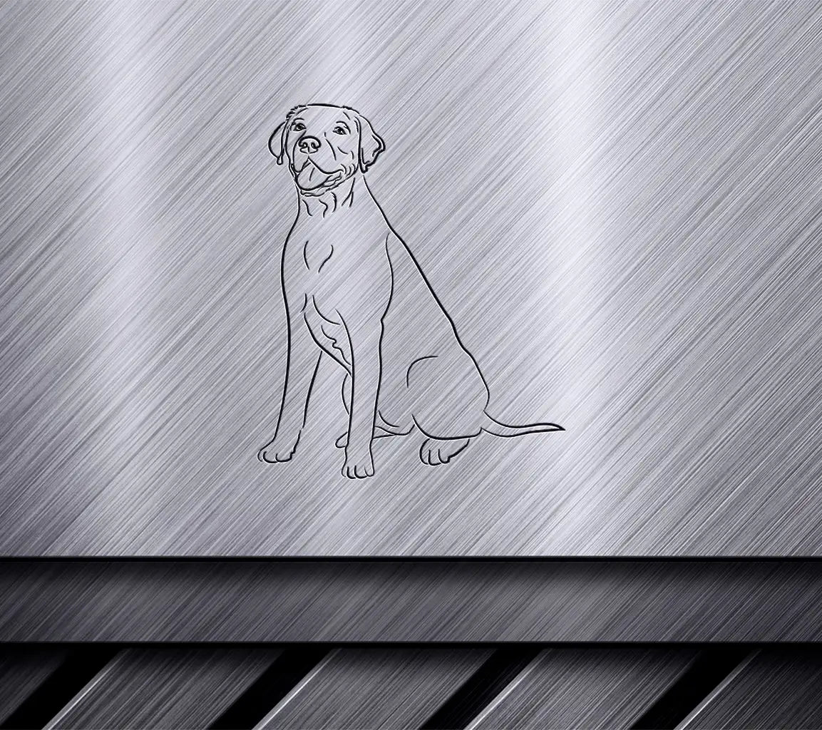  Labrador Puppy Sitting SVG Clipart SVG