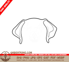  Labrador Dog Ears SVG Clipart SVG