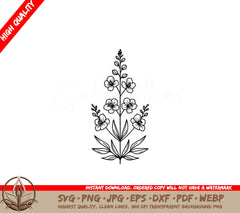 Larkspur Essence Digital Product SVG