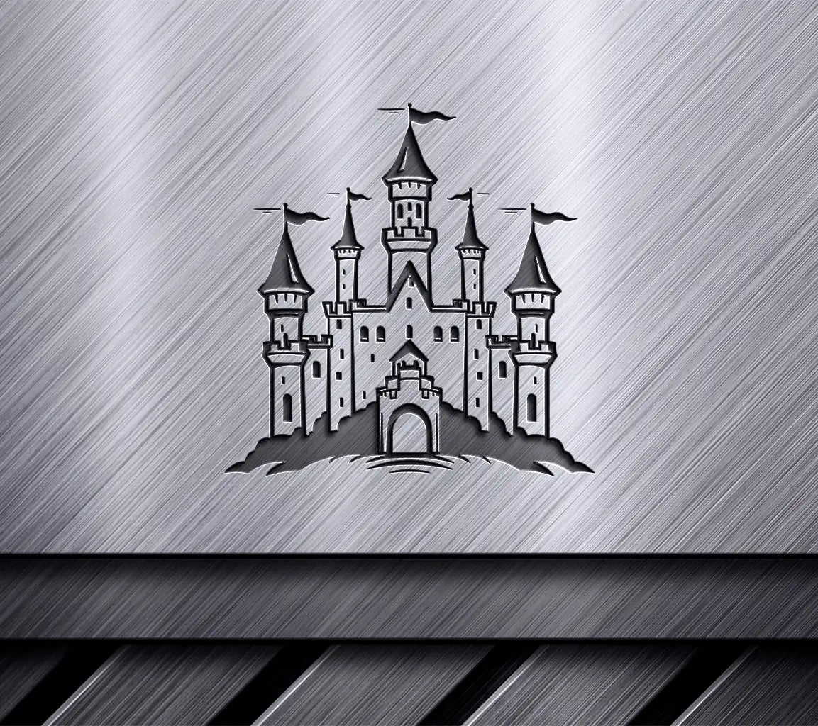  Castle with Flags SVG - Lilliputian Loadmaster Mini Truck Vector Design SVG