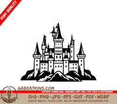 Mini Truck Efficiency SVG Lilliputian Loader Castle Mountain Illustration SVG