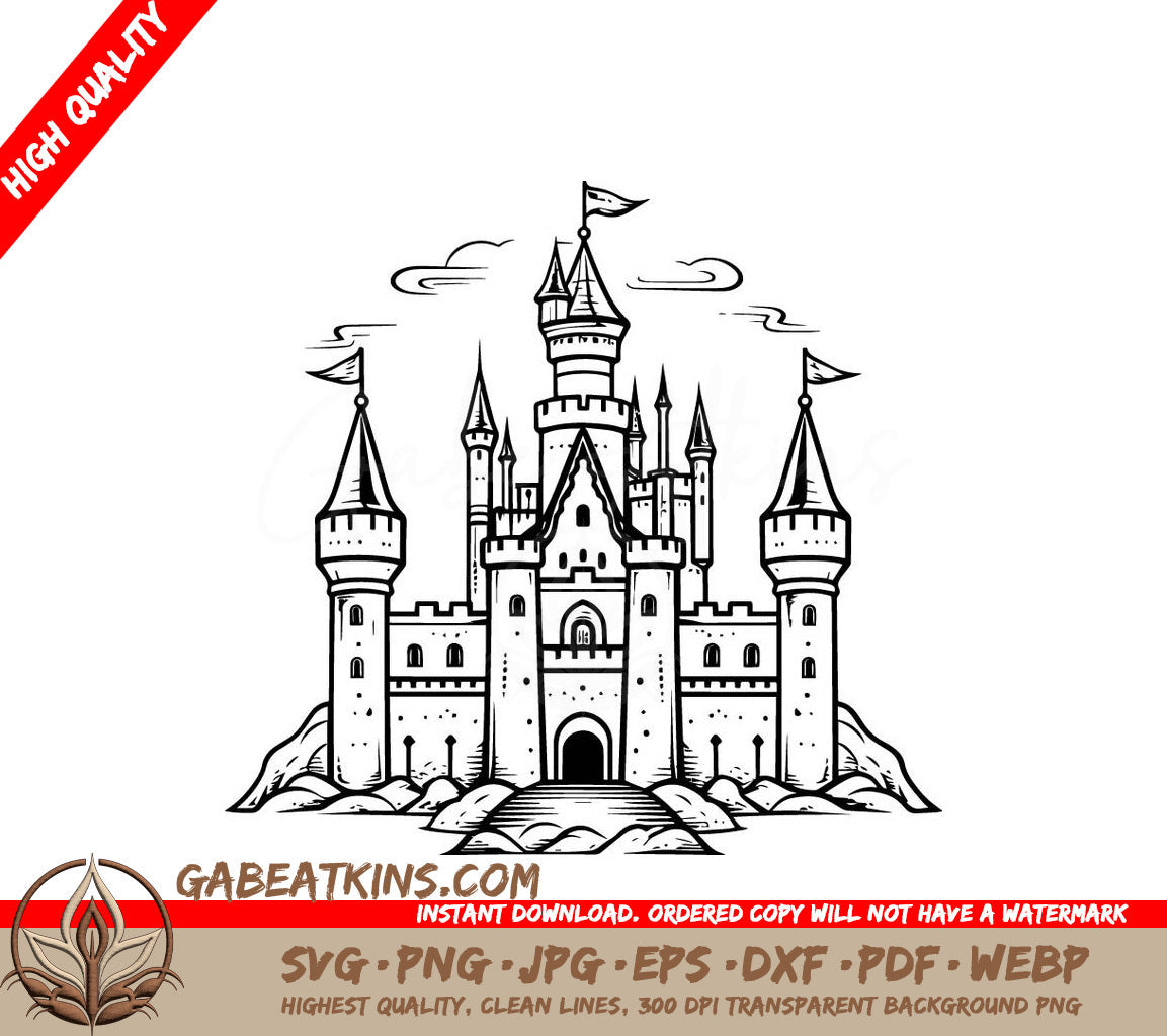 Mini Truck SVG  Castle Vector Design SVG