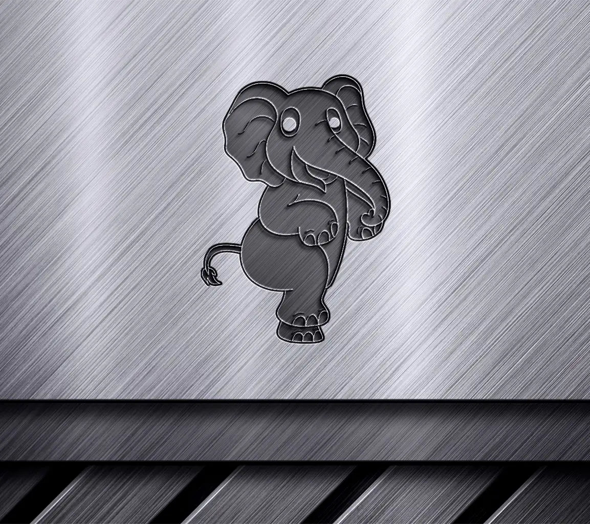  Elephant Line Art SVG - Kids Coloring Book Illustration SVG