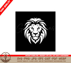 Lion Minimalist and Flat Logo SVG 
