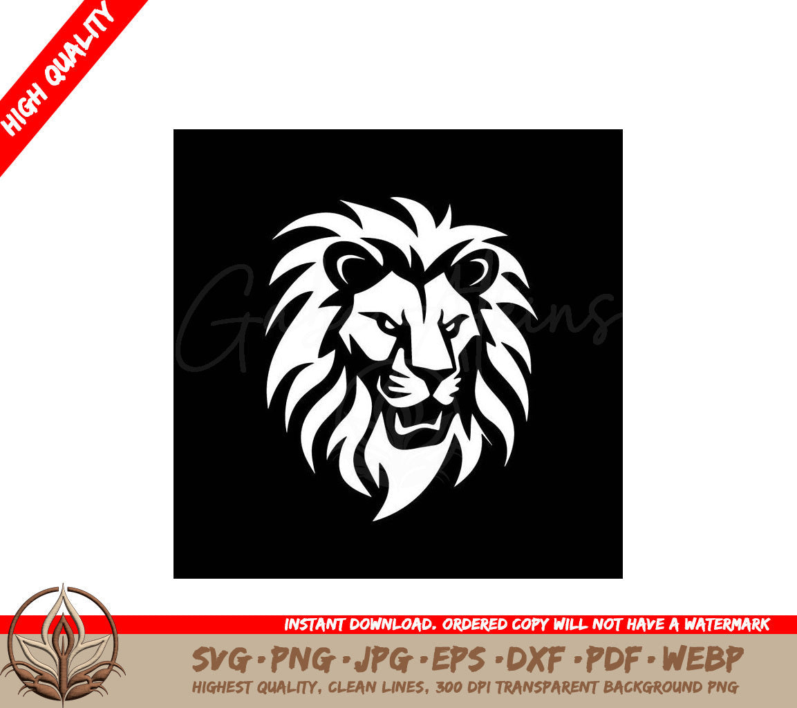 Lion Minimalist and Simple Silhouette SVG 
