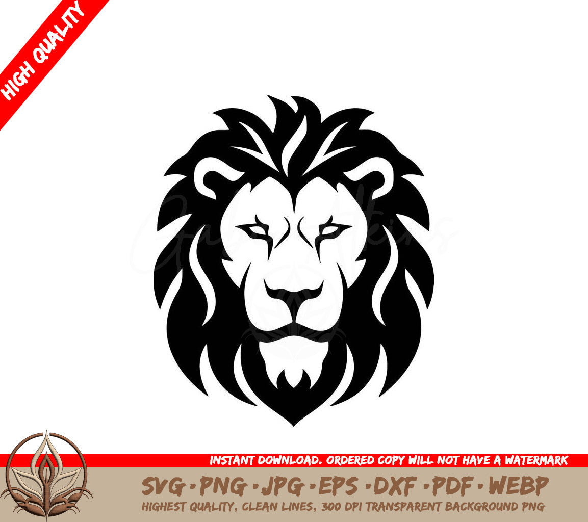 Lion Minimalist and Simple Silhouette SVG 