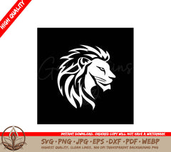 Lion Minimalist and Simple Silhouette SVG 