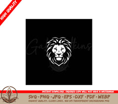 Lion Minimalist and Simple Silhouette SVG 