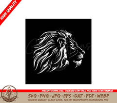 Lion Minimalist and Simple Silhouette SVG 
