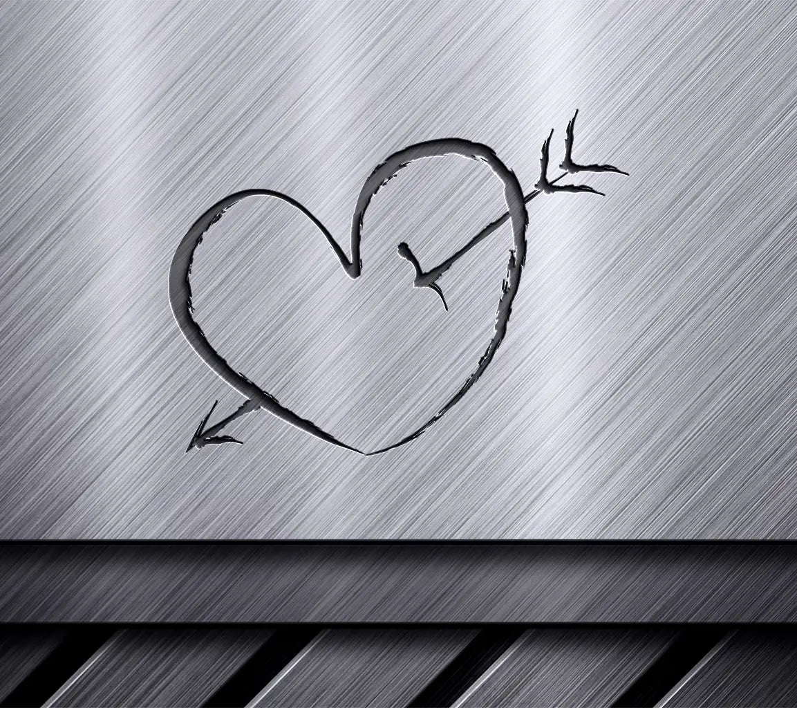  Heart with Arrow SVG - Love & Romance Design SVG