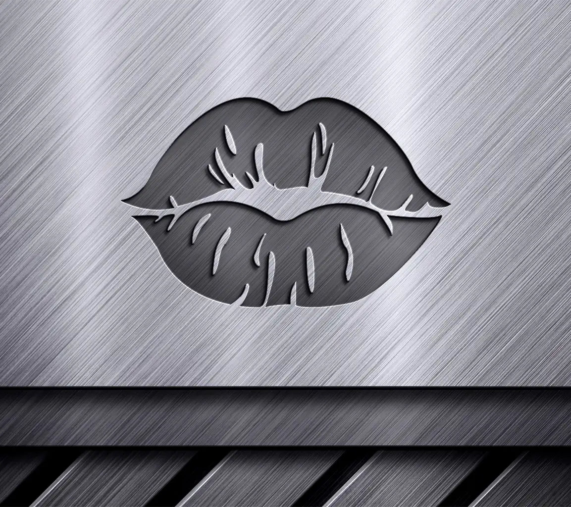  Kissy Lips Silhouette SVG - Love & Romance Design SVG