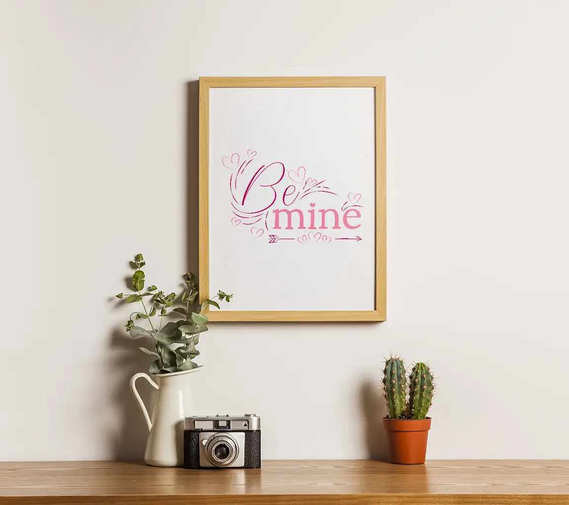 Be Mine Arrow & Hearts SVG - Valentines Day Love Design SVG
