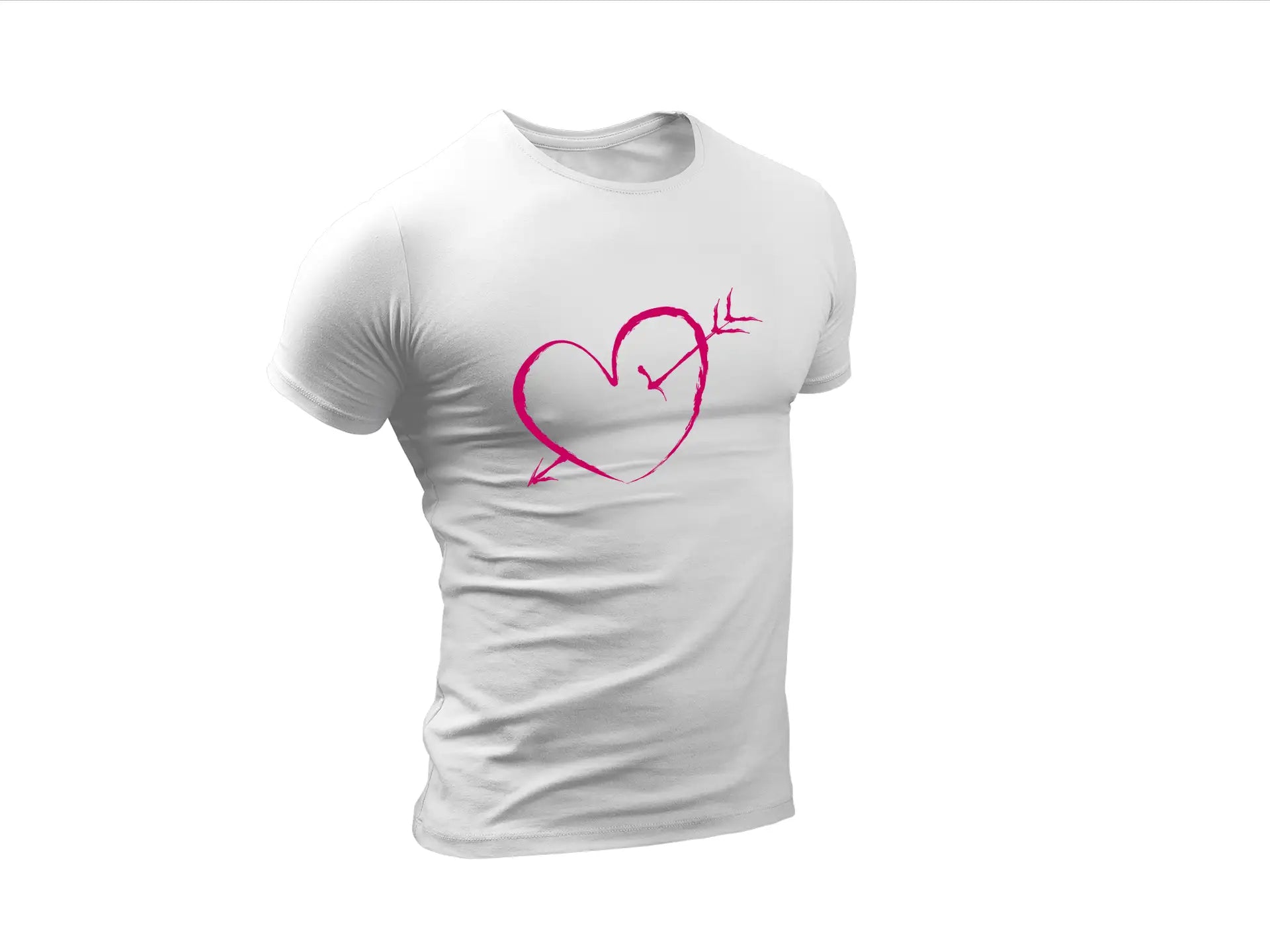 Pink Heart Arrow Through SVG - Love Freearrows Design SVG