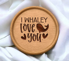 I Whale-y Love You SVG Cut File - Valentines Day Design SVG