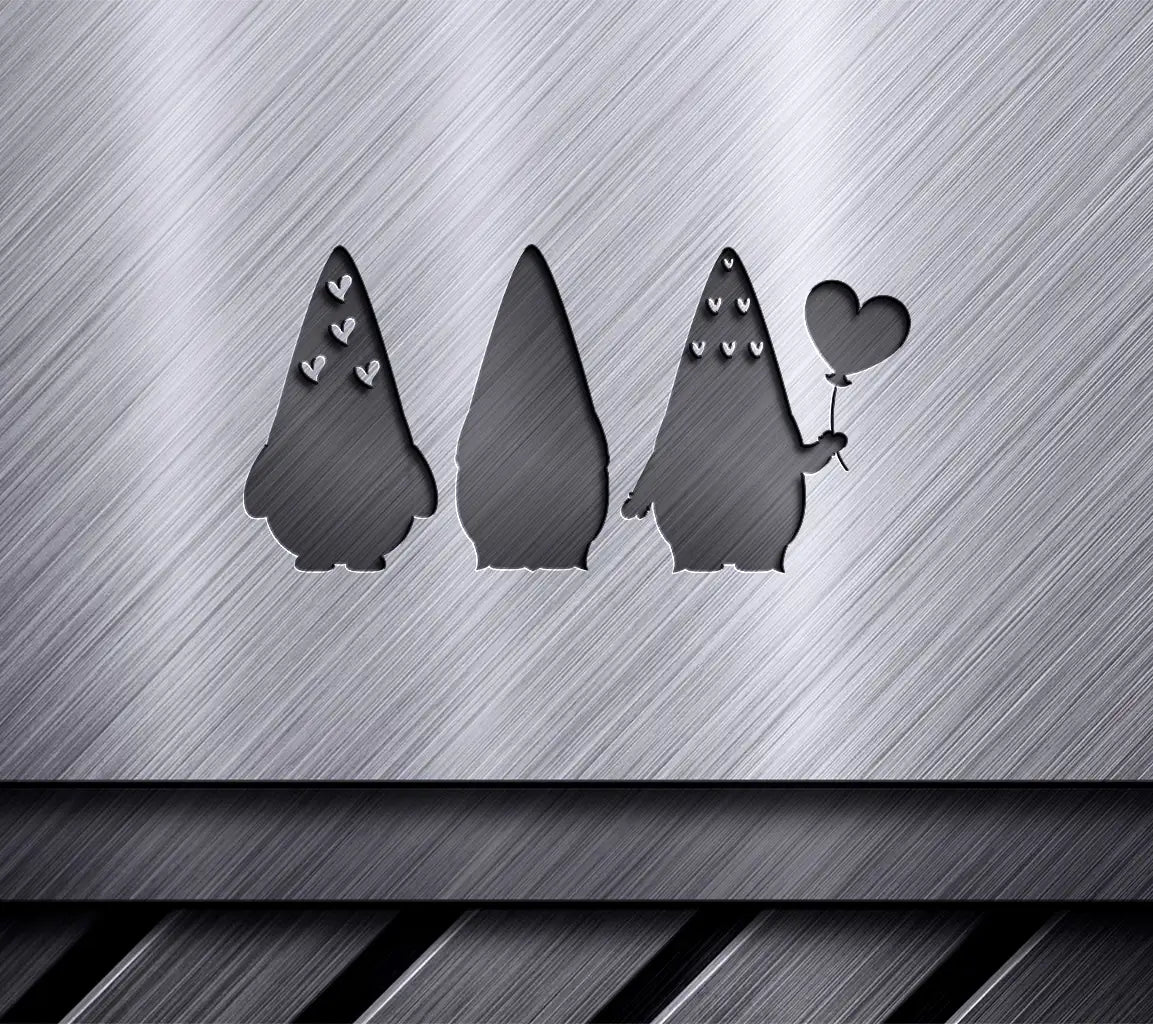 Valentines Day Gnomes SVG Love Hearts, Balloons & Pink Hats - 3 Pack SVG