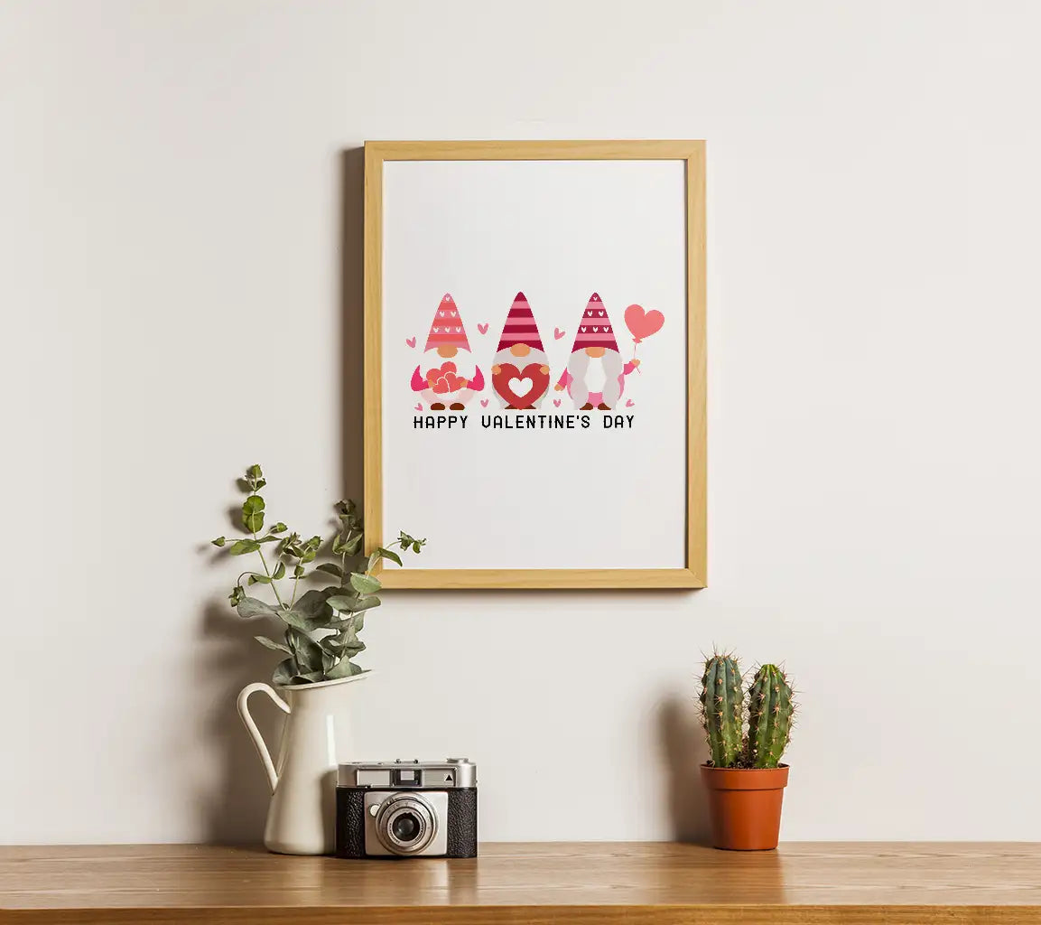 Valentines Day Gnome SVG Bundle - 3 Gnomes, Love Design SVG