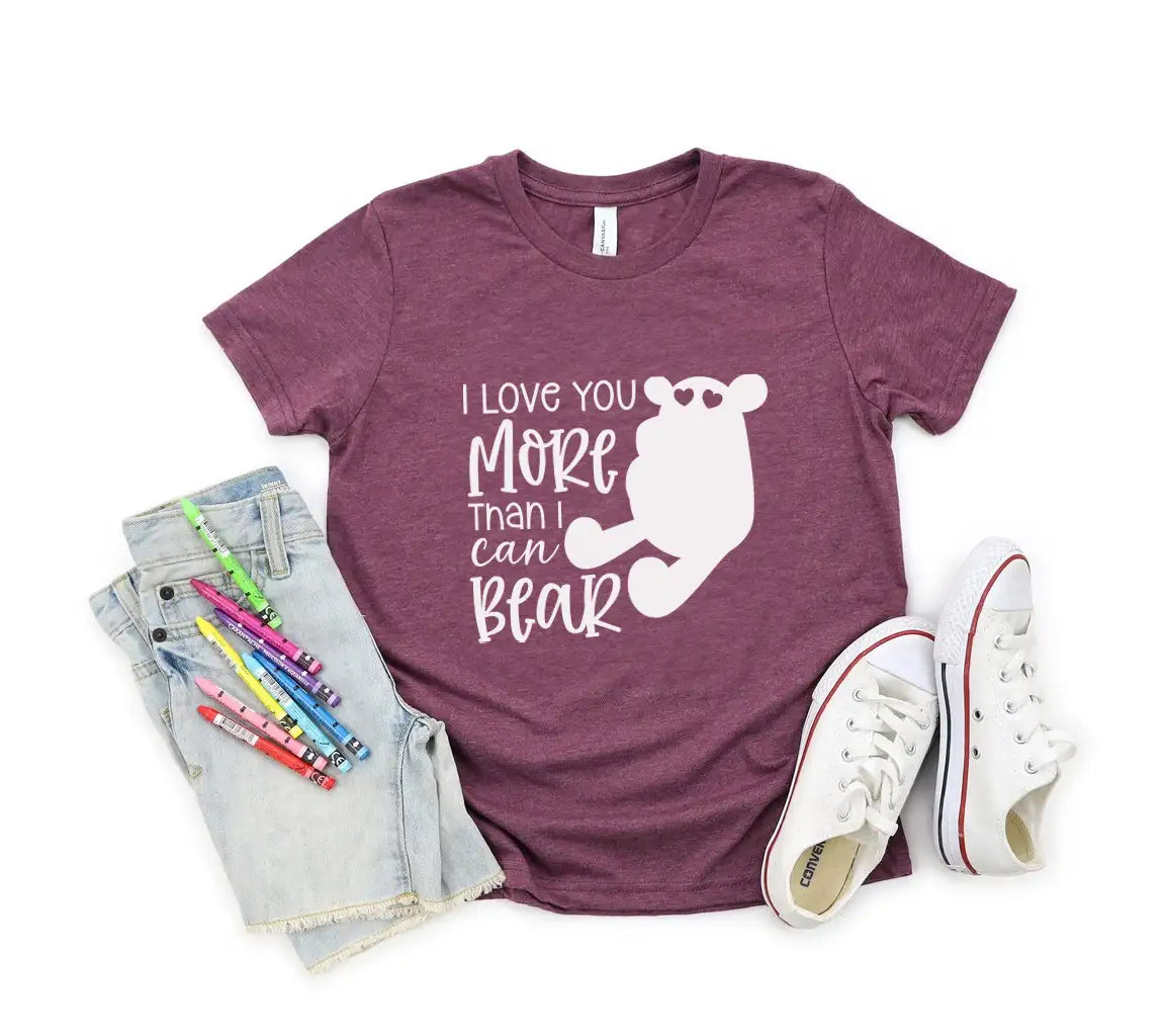 I Love You More Than I Can Bear - Teddy Bear Holding Heart SVG SVG