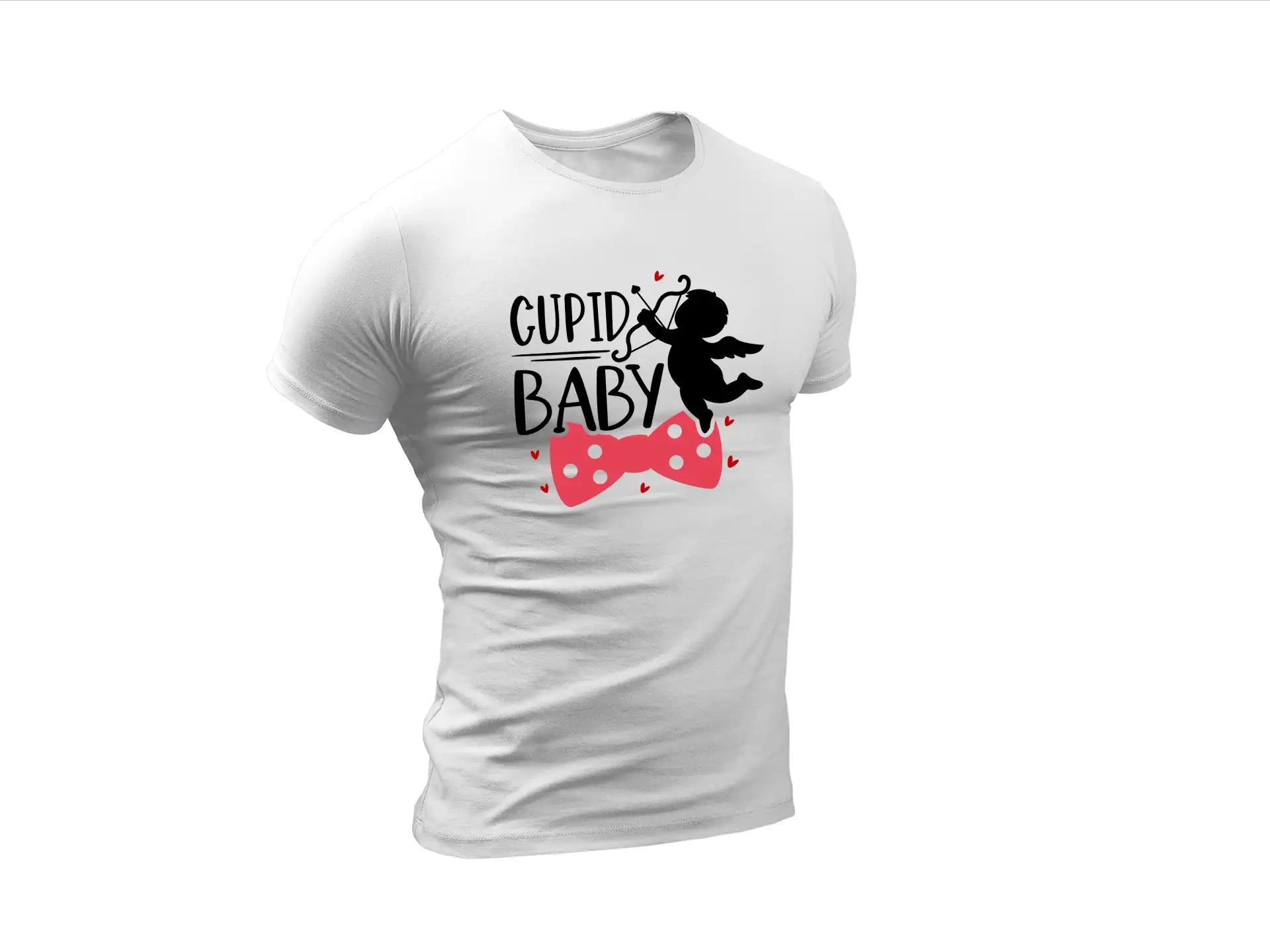 Cupid Baby with Bow Tie and Hearts SVG for Valentines Day SVG