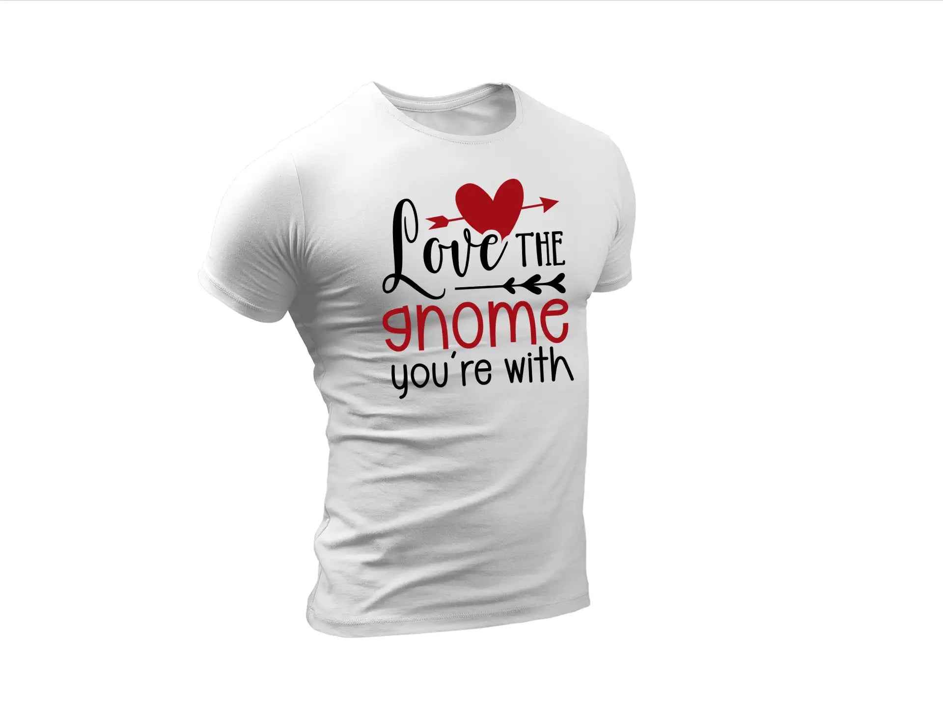 Love the Gnome Youre With SVG - Valentines Day Design SVG