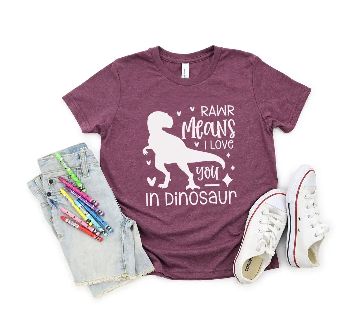 Rawr Means I Love You Dinosaur SVG Valentines Day Design SVG