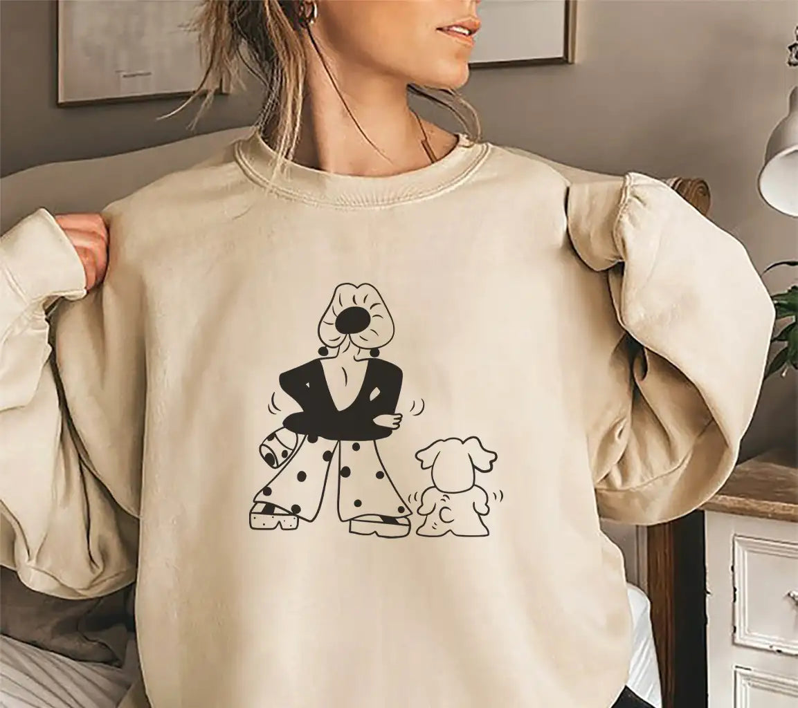 Kawaii  Woman & Dog Anime SVG Clipart SVG