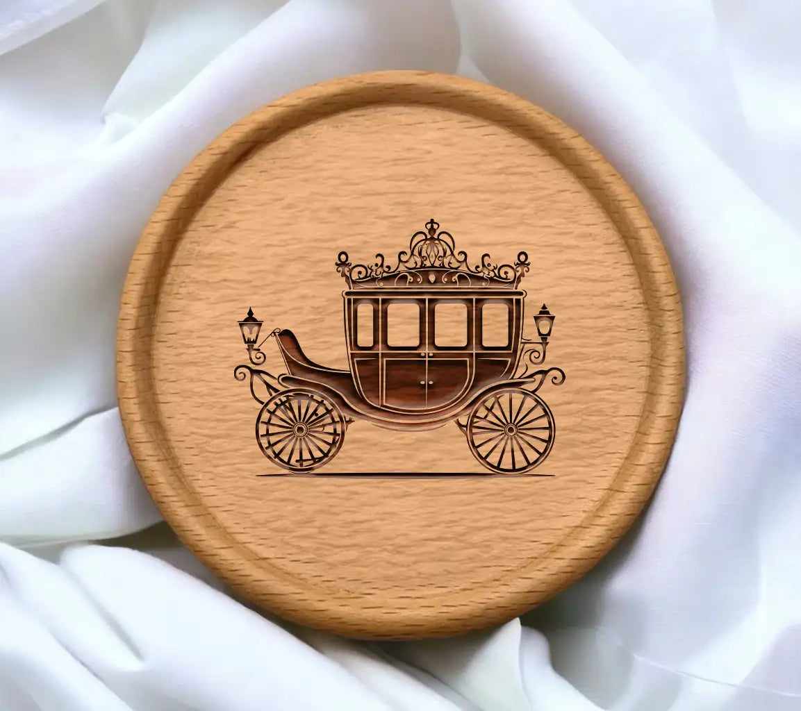 Horse Drawn Carriage SVG - Regal Wedding Design Design SVG