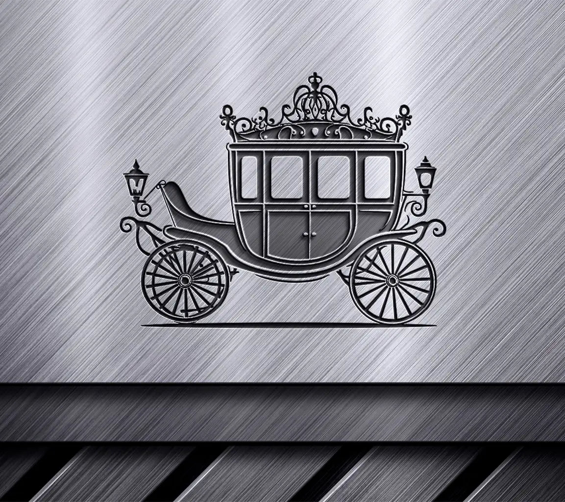  Horse Drawn Carriage SVG - Regal Wedding Design Design SVG