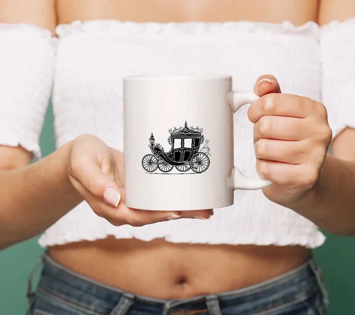  Horse Drawn Carriage SVG - Regal Wedding Carriage Design SVG
