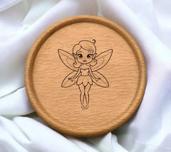  Fairy Line Art SVG - Magical Wings Illustration SVG