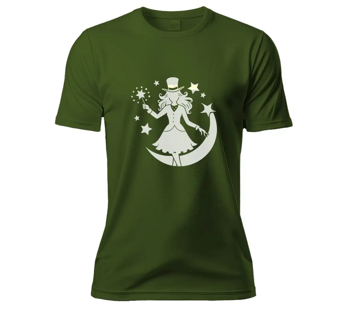 Magician Silhouette SVG Woman in Top Hat with Wand SVG