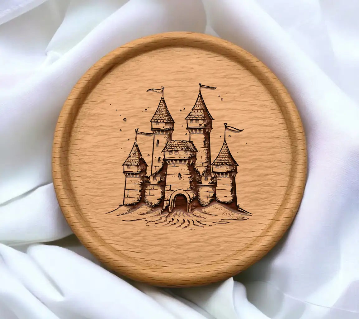  Castle SVG - Majestic Medieval Stone Castle with Turrets & Banners SVG