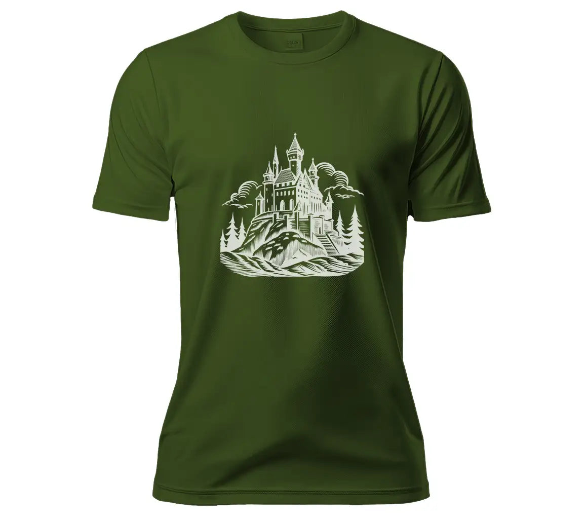  Castle Hill SVG - Medieval Woodcut for Halloween & Fantasy Designs SVG