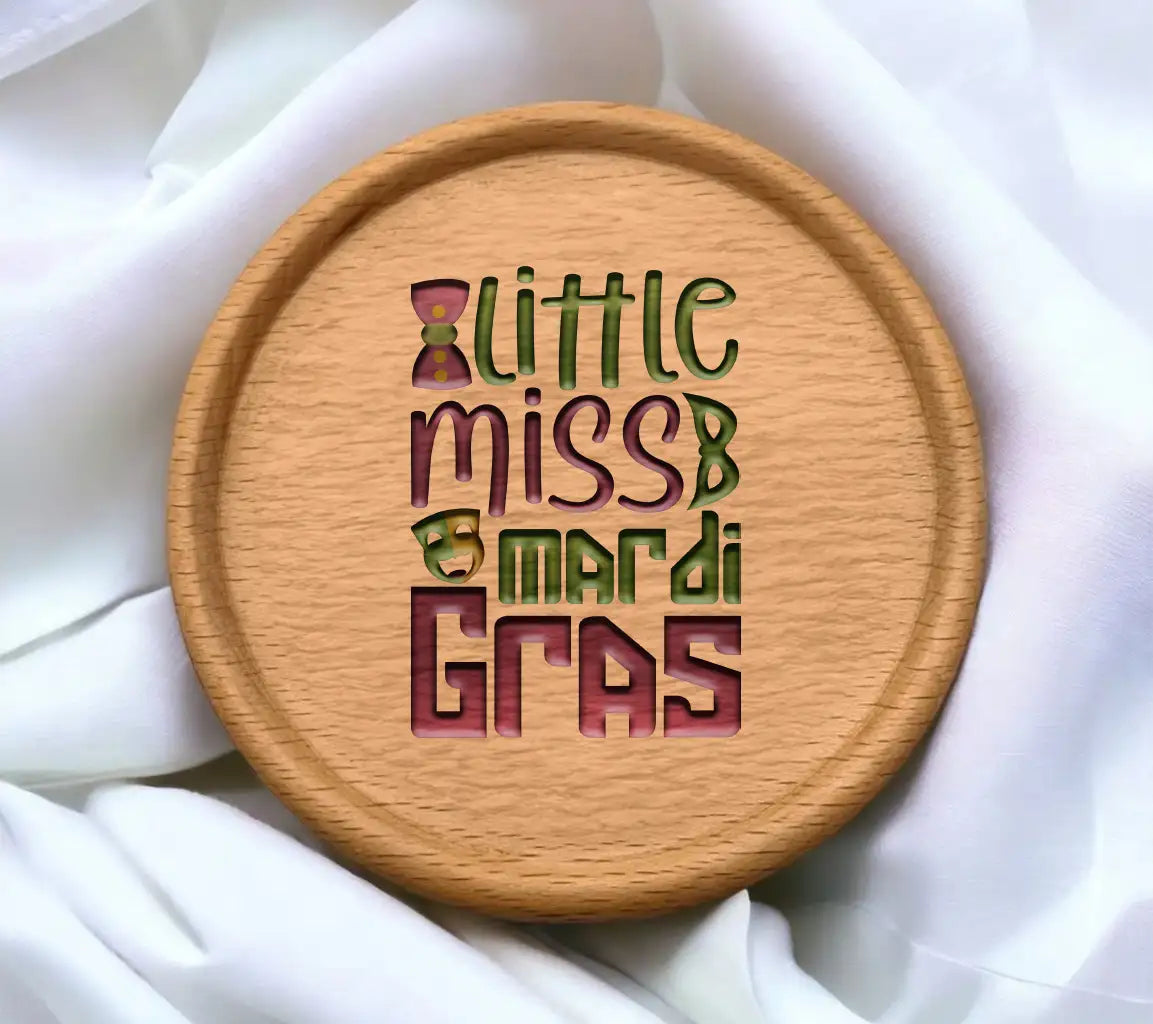 Little Miss Mardi Gras SVG Cut File - Mardi Gras Design Bundle SVG