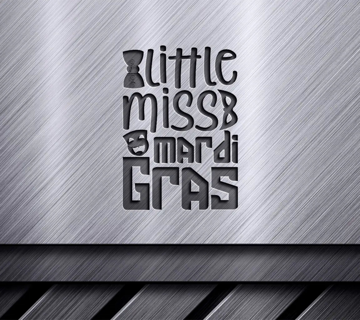 Little Miss Mardi Gras SVG Cut File - Mardi Gras Design Bundle SVG