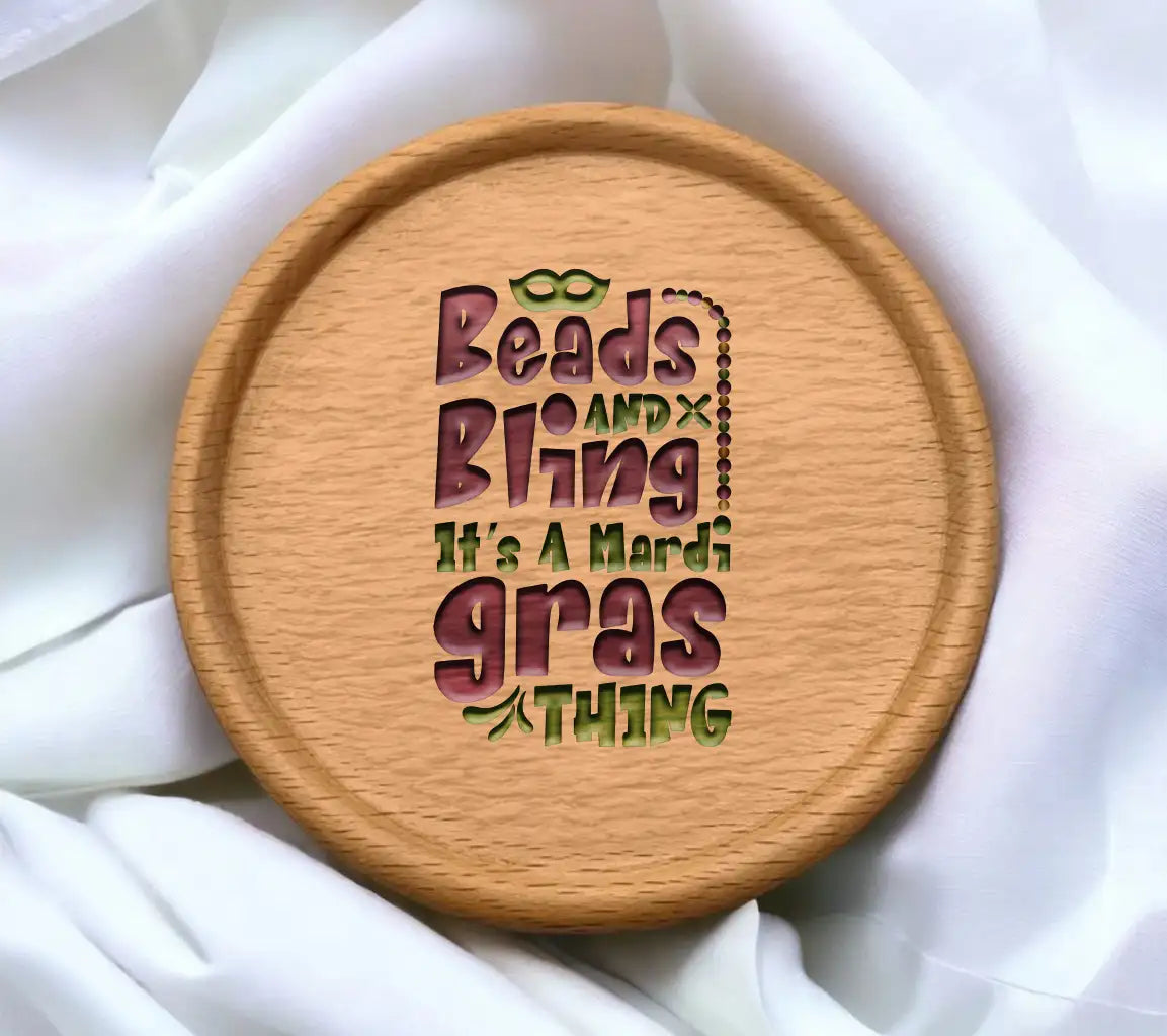Mardi Gras Beads & Bling SVG Design - Its A Mardi Gras Thing SVG