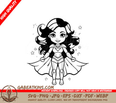  Superhero Girl SVG Marvelous Muse Cartoon Superwoman SVG
