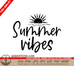 Summer Vibes SVG Bundle  Sun Design, Water Design SVG
