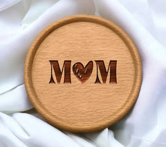 Mom Silhouette SVG with Heart - Mothers Day Design Bundle SVG