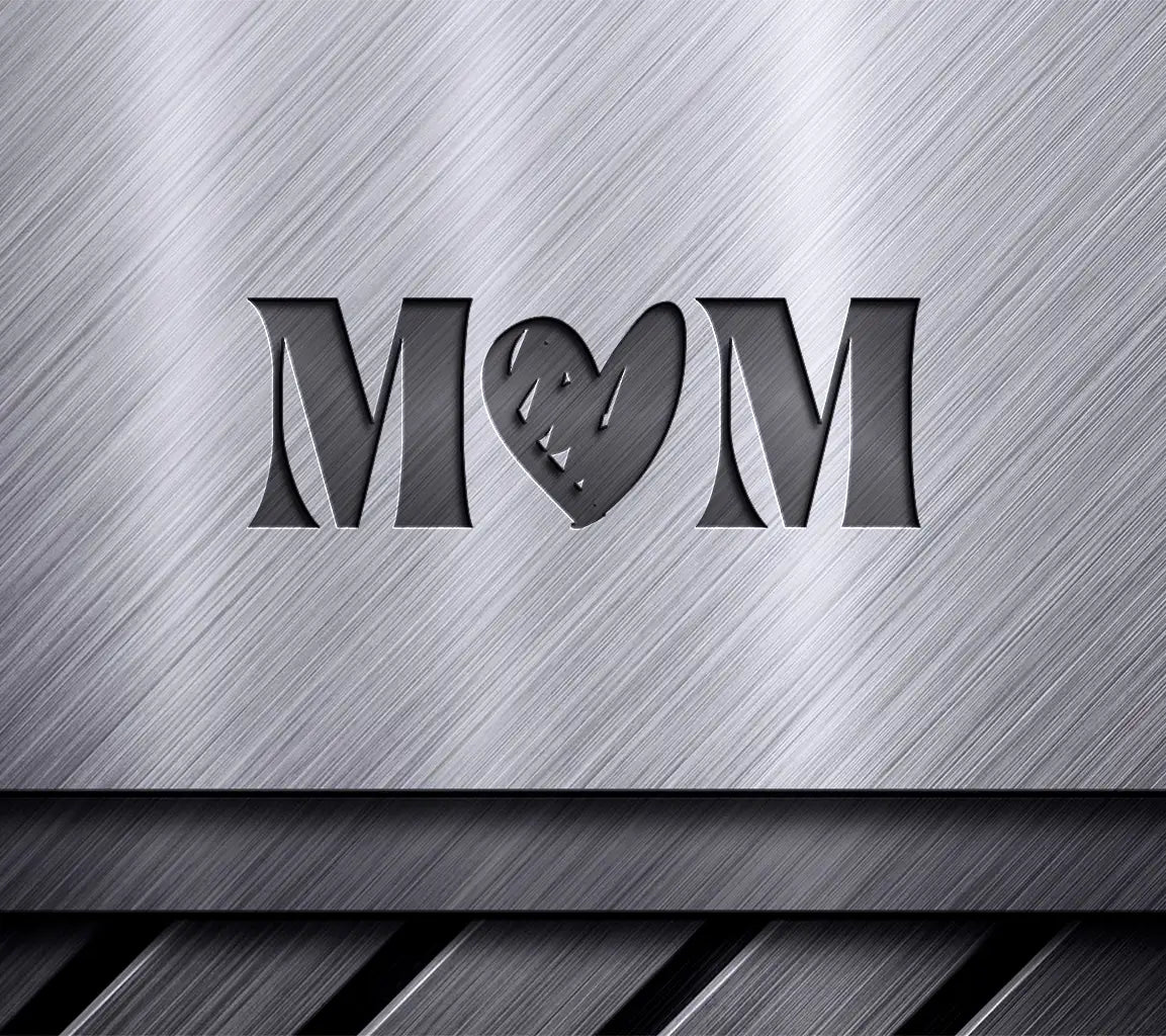 Mom Silhouette SVG with Heart - Mothers Day Design Bundle SVG