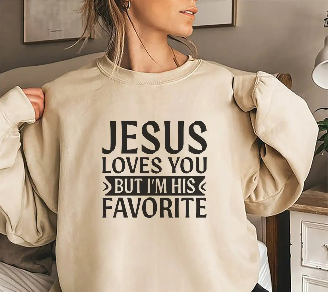 Funny Christian SVG Bundle Jesus Loves You, But Im His Favorite SVG