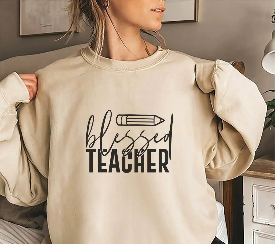 Blessed Teacher SVG Bundle  Pencil Drawing SVG