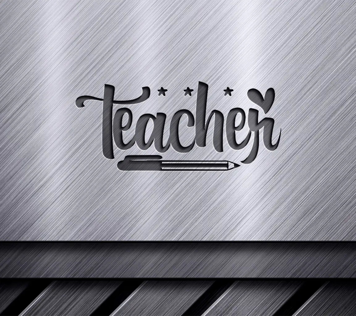 Teacher SVG Bundle  Pencil Drawing SVG