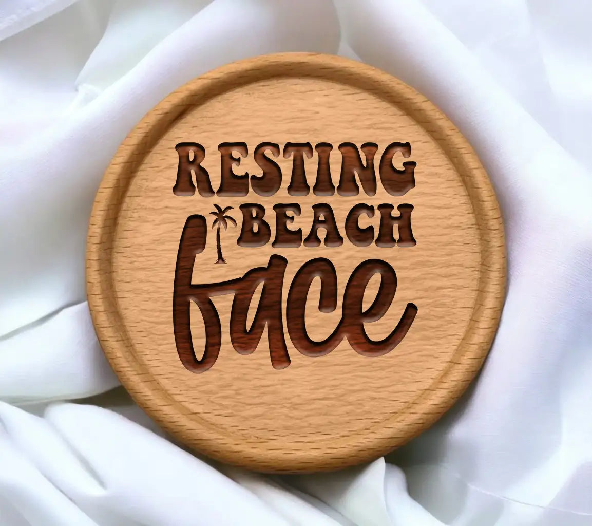  Resting Beach Face SVG with Palm Tree - Summer SVG Bundle SVG