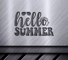 Hello Summer SVG Bundle  Sun, Sunglasses Design SVG