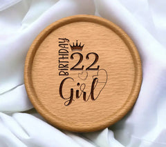 Birthday Girl SVG Bundle Red & Blue Sign, 22 & 14 Years Old SVG