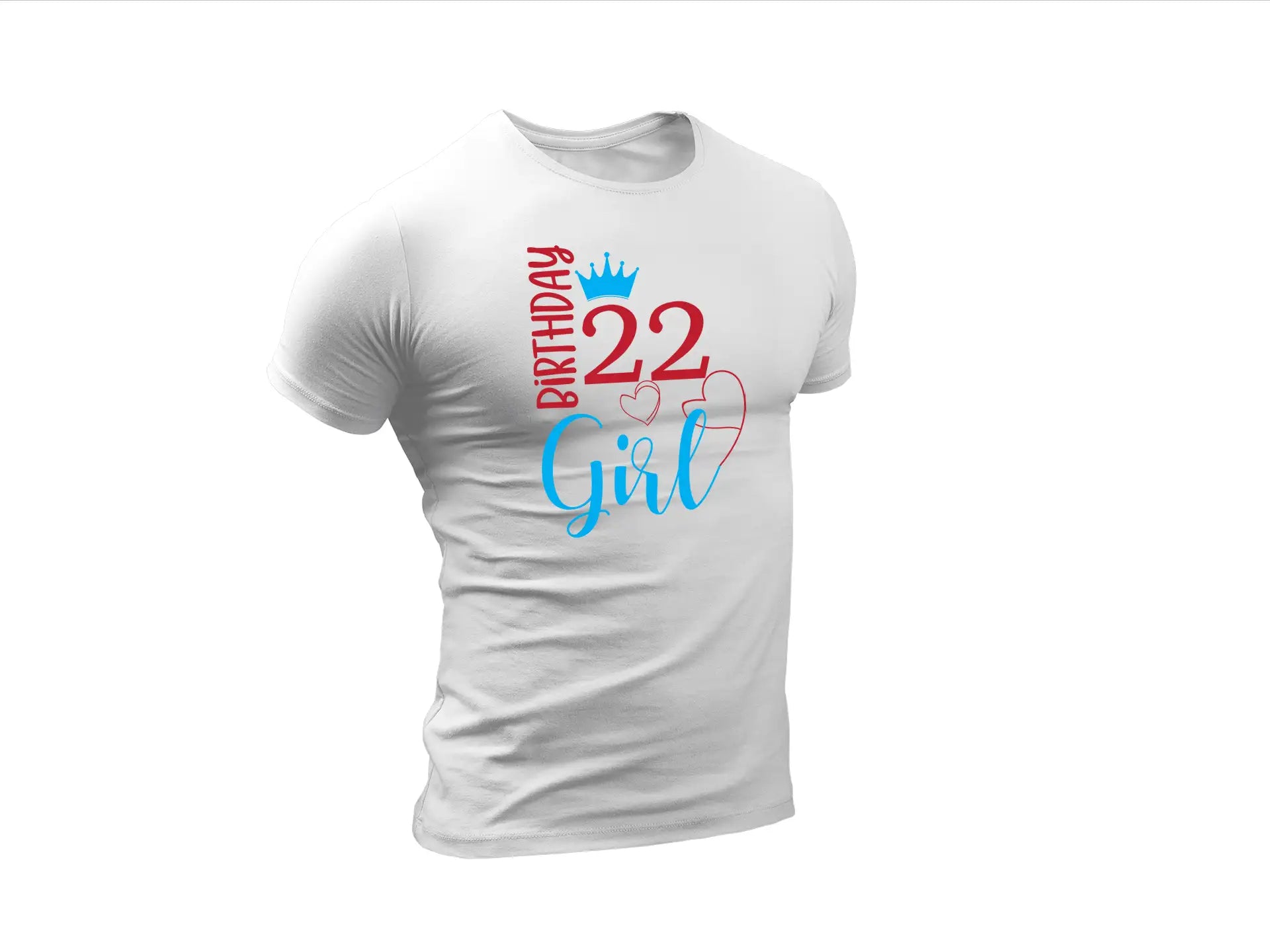 Birthday Girl SVG Bundle Red & Blue Sign, 22 & 14 Years Old SVG