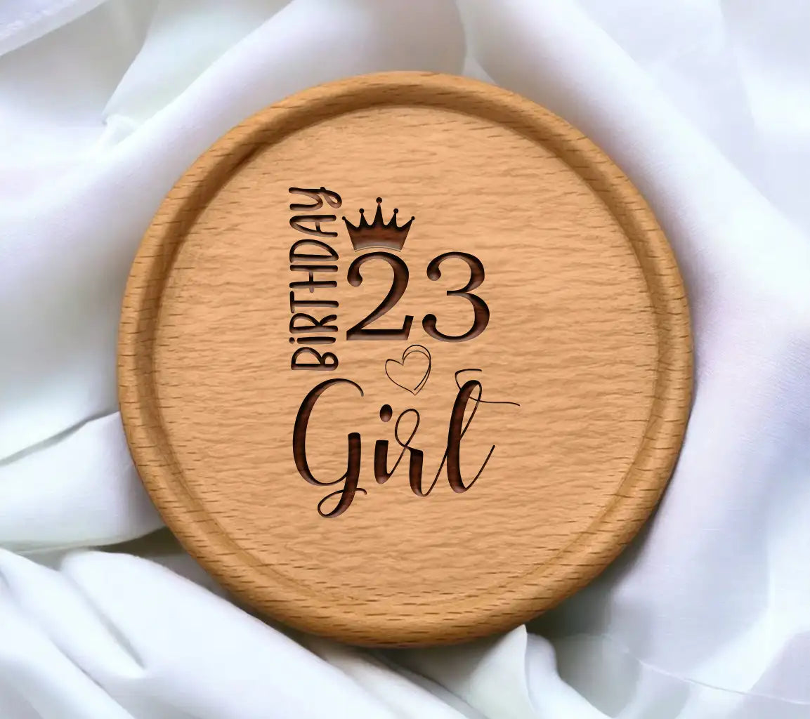 Birthday Girl with Crown & Number 23 SVG Bundle - Digital Download SVG
