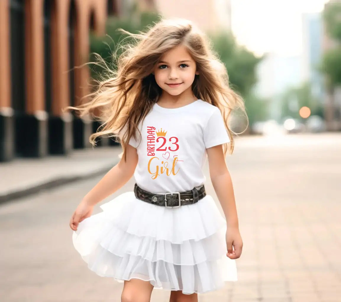Birthday Girl with Crown & Number 23 SVG Bundle - Digital Download SVG