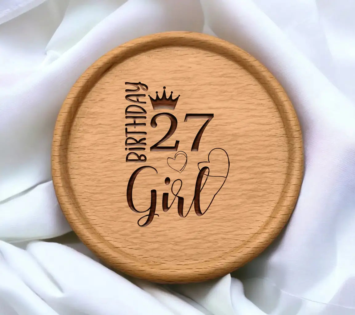 27th Birthday Girl SVG Bundle Crown, Hearts, & More! SVG